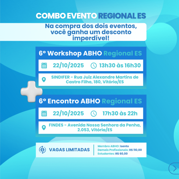 Combo 6° Workshop + 6° Encontro Regional ES