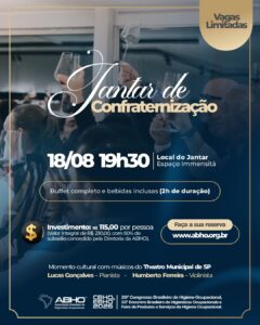 Jantar de Confraternização (vagas limitadas)