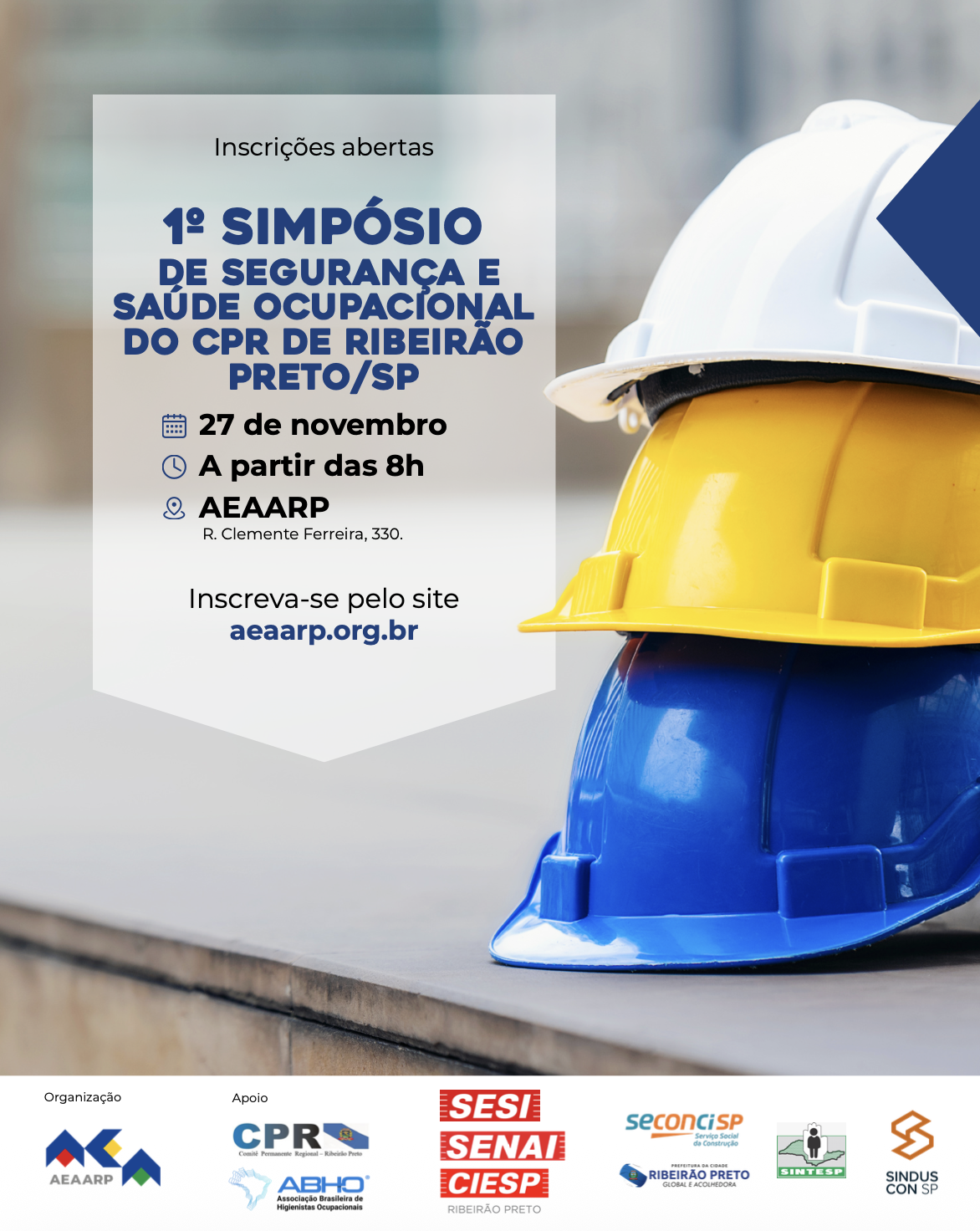 1º SIMPÓSIO DE SEGURANÇA E SAÚDE OCUPACIONAL DO CPR DE RIBEIRÃO PRETO/SP